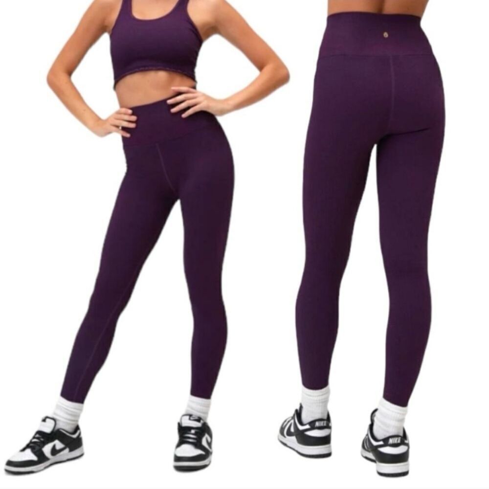Spiritual Gangster Deep Purple High-Waist Leggings